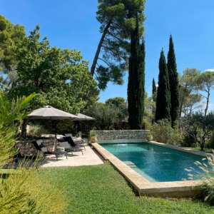 la piscine et une partie de sa terrasse
